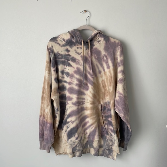 American Eagle Outfitters Tops - American Eagle Oversized Tie Dye Hoodie